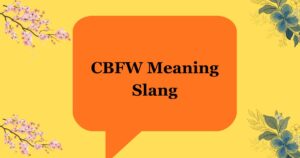 CBFW Meaning Slang