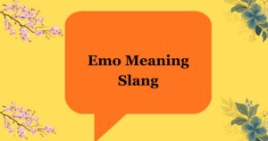Emo Meaning Slang